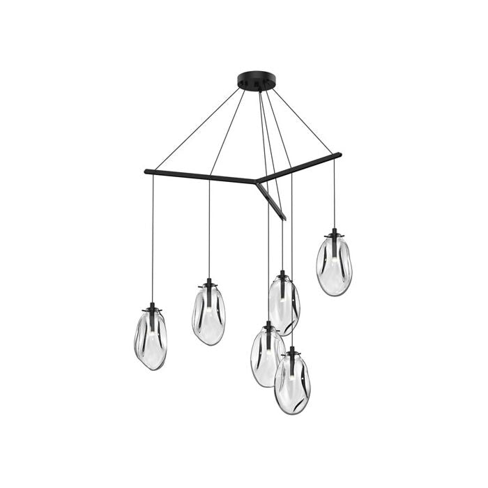 Liquid Pendant Light in Satin Black