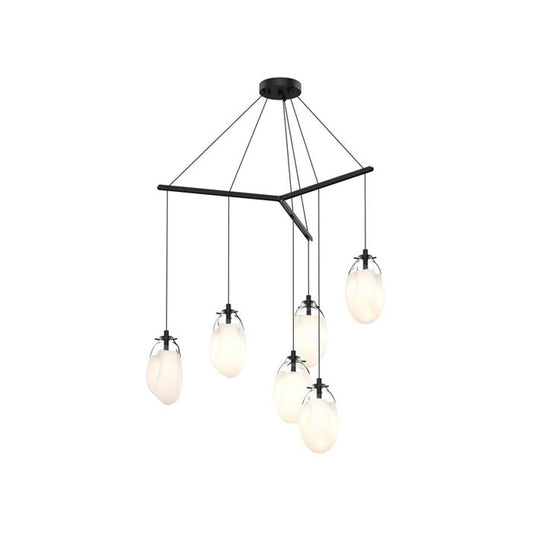 Liquid Pendant Light in Satin Black