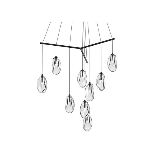 Liquid Pendant Light in Satin Black