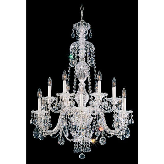 Sterling 12-Light Chandelier in Gold