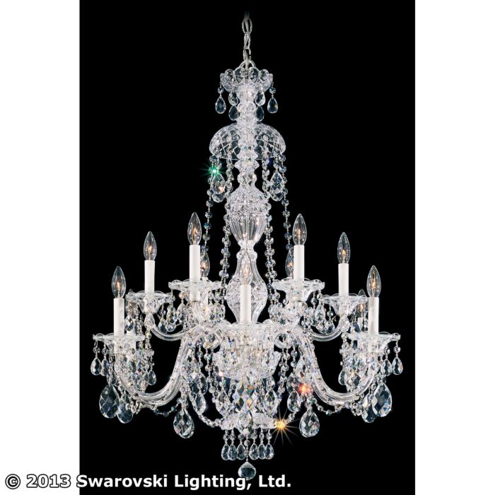 Sterling 12-Light Chandelier in Silver