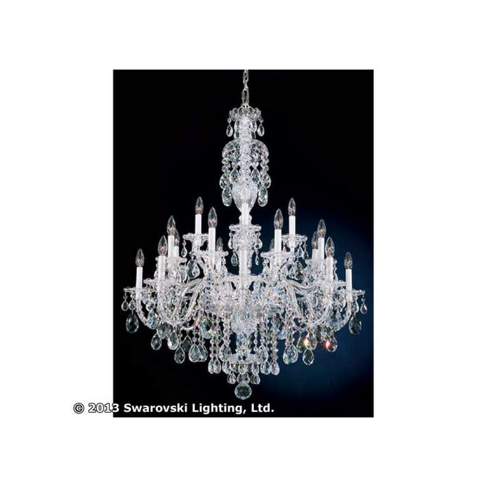 Sterling 20-Light Chandelier in Silver