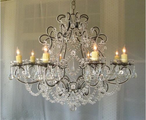 Silver Eight-Light Chandelier