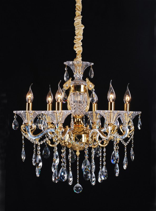 Gold plated traditional crystal Chandelier