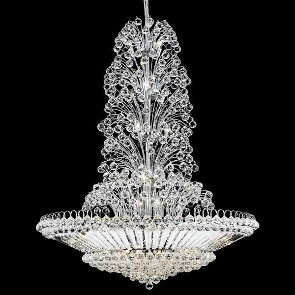 43 Light Sirius Crystal Chandelier in polished chrome finish