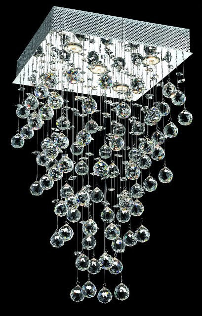 5 Light contemporary chandelier Chrome plated