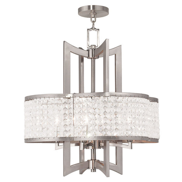 Grammercy Brushed Nickel 22-Inch Four-Light Pendant