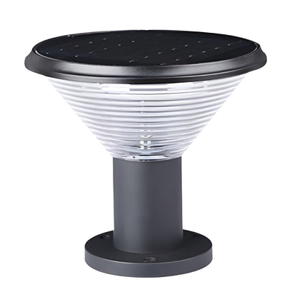 Circular Waterproof Intelligent Light Control Solar Fence Post Lights