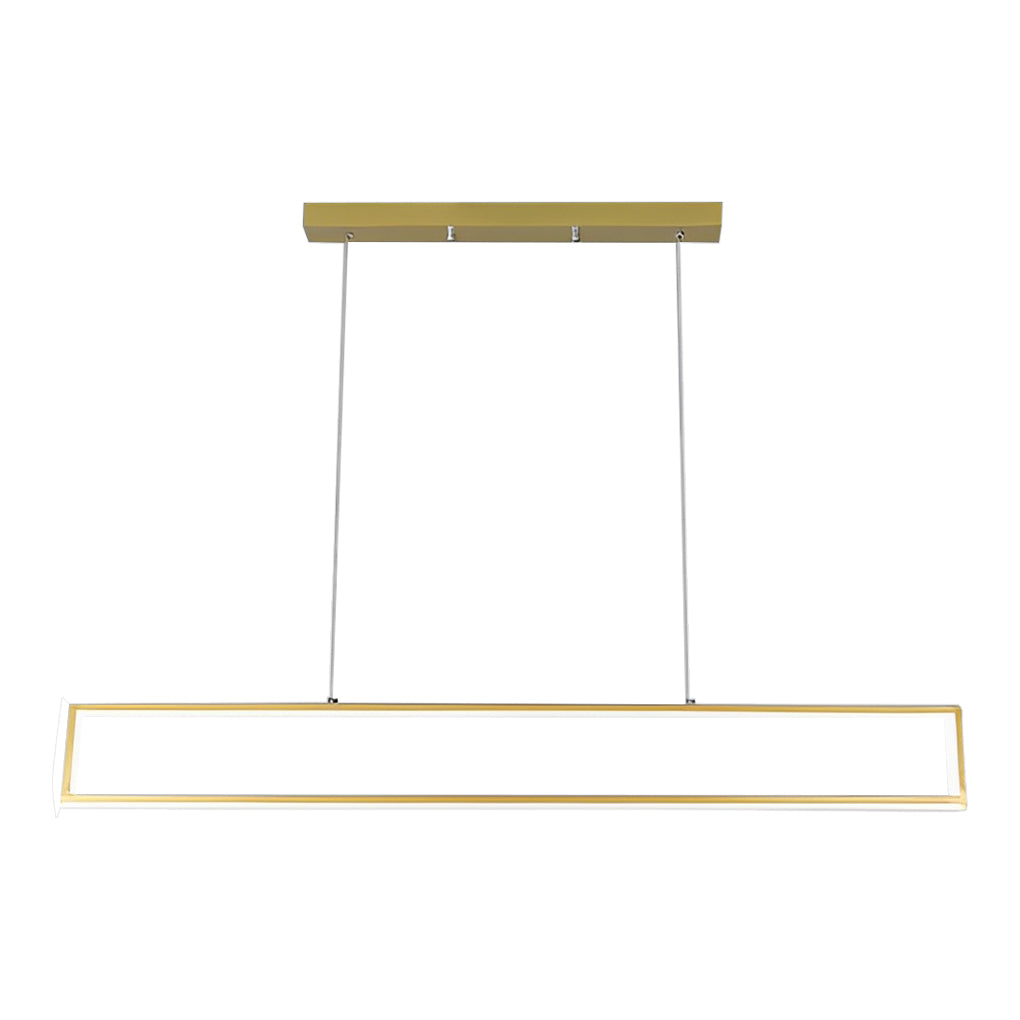 Creative Rectangular Frame LED Modern Chandelier Hanging Ceiling Lamp