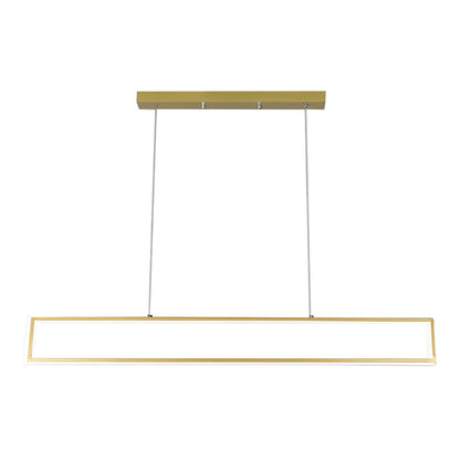 Creative Rectangular Frame LED Modern Chandelier Hanging Ceiling Lamp