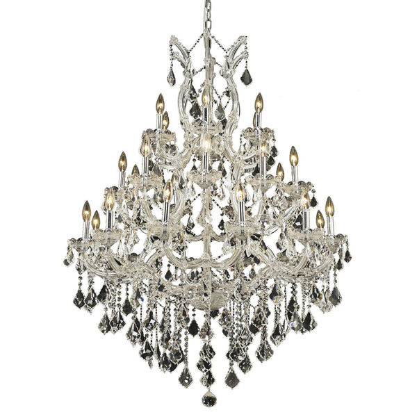 Maria Theresa Chrome Twenty-Eight Light Chandelier with Clear Royal Cut Crystals