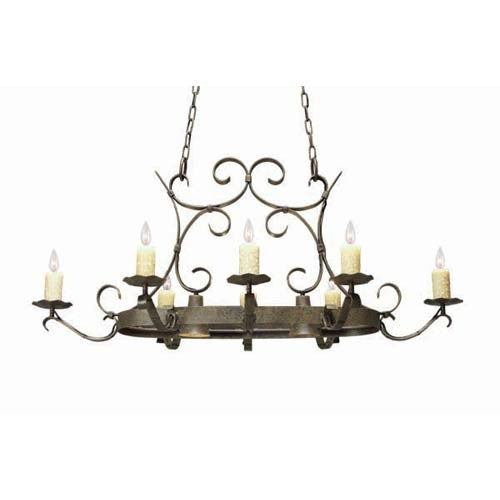 Handforged Oval Chandelier - Antiquity