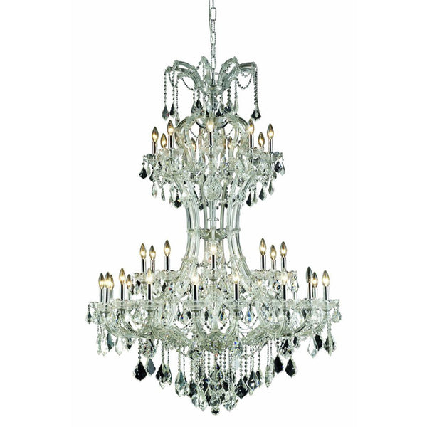 Maria Theresa Royal Cut Crystal Chrome 36 Light 64-in Chandelier