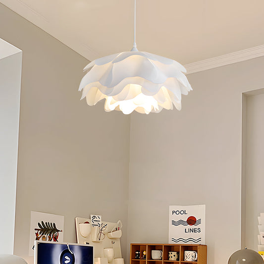 Versatile Acrylic Flower Pendant Lamp: Modern Design, 3-Step Dimming, Adjustable Hanging Cord