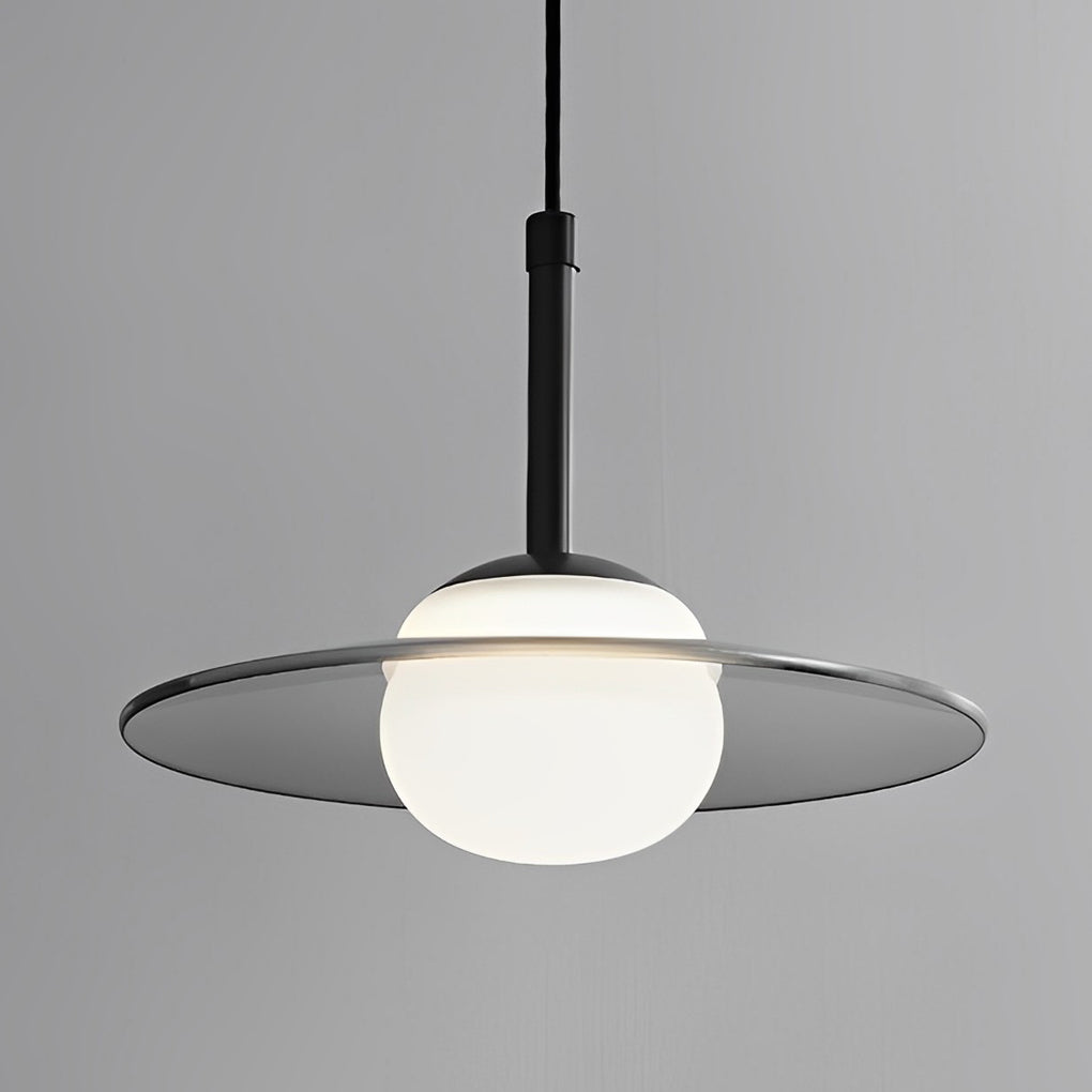 Minimalist Glass UFO LED Black Nordic Chandelier Kitchen Pendant Lighting