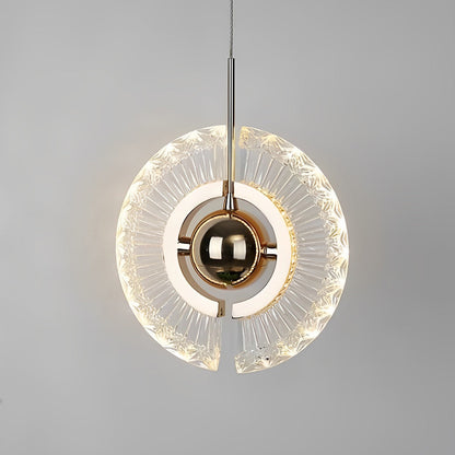 Creative Circle Anodized Acrylic LED Modern Pendant Lighting Hanging Lamp