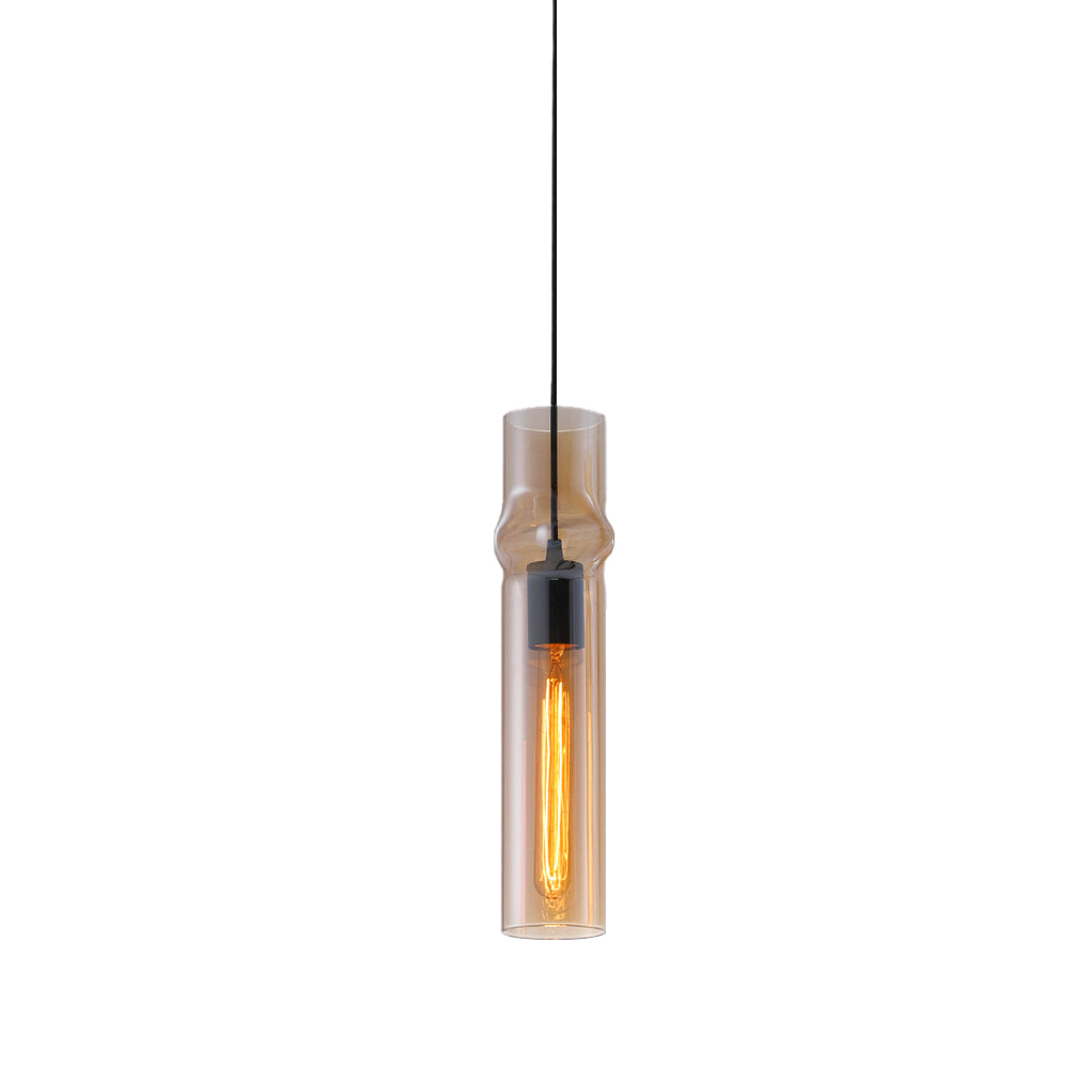 Creative Cylindrical Glass Iron Post-modern Pendant Lights Chandelier