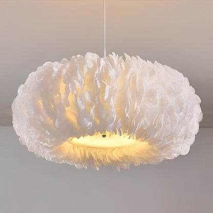 Minimalist Feathers White Creative Modern Pendant Lighting Chandelier