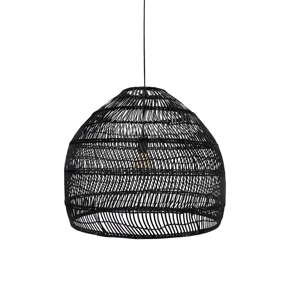 15.7-/19.7-Inch W Rattan Woven Dome Pendant Light