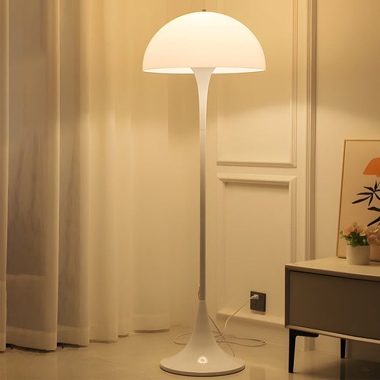 Downlight Modern White Dimmable Mushroom Dome Floor Lamp