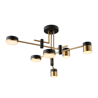 Modern 4/6/8-Light LED Dimmable Sputnik Chandelier