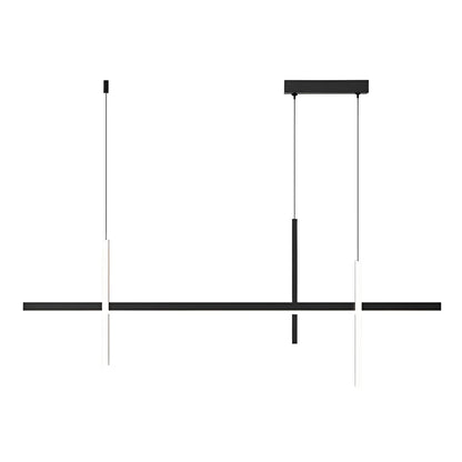 Minimalist Long Strip Three Step Dimming Stepless Dimmable Chandeliers