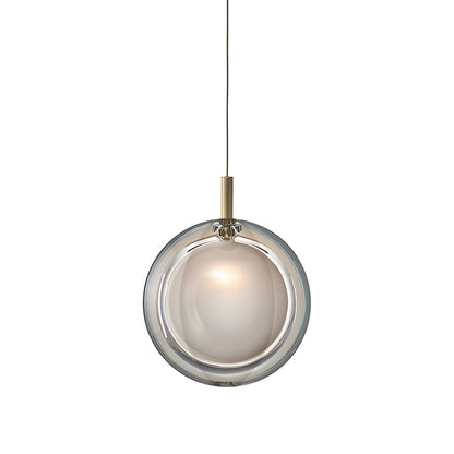 Simple Round Glass Creative Postmodern Pendant Light Hanging Ceiling Lamp