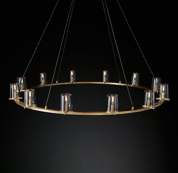 Modern style 12 lights metal crystal chandelier