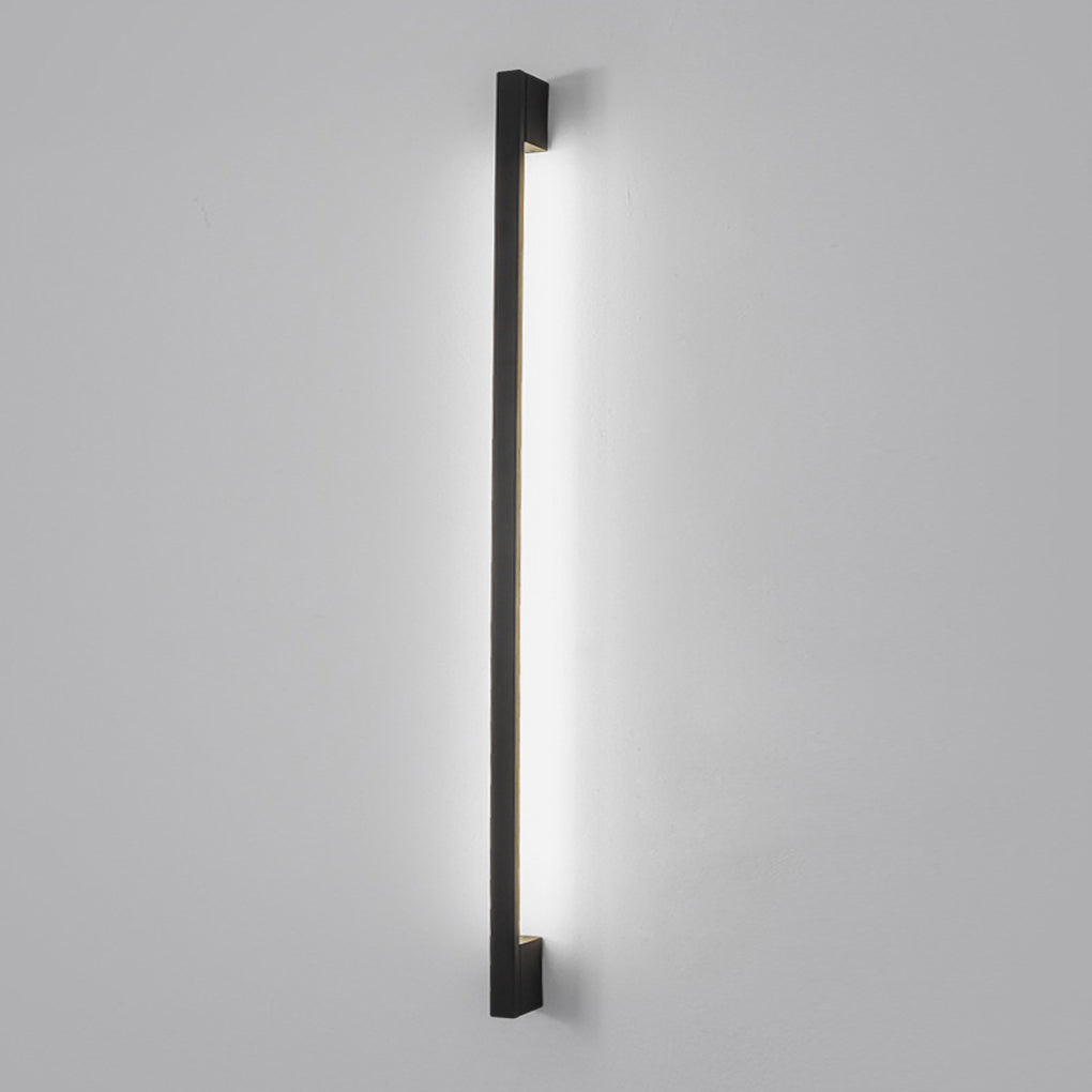 Minimalist Strip Three Step Dimming LED Black Postmodern Wall Lamp