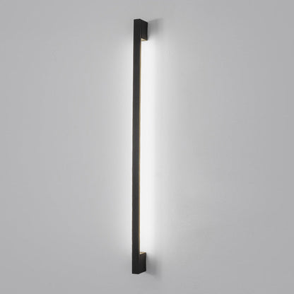 Minimalist Strip Three Step Dimming LED Black Postmodern Wall Lamp