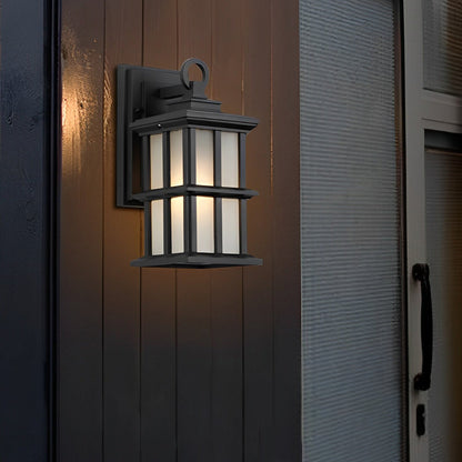 Outdoor Waterproof Aluminum Black European Style Exterior Wall Lights