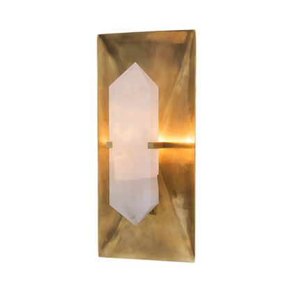 Natural Marble & Copper Wall Sconce