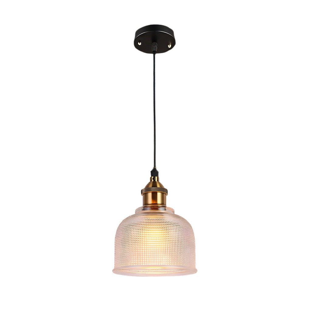 Glass Bowl Shape Electroplated Metal Nordic Creative Pendant Lights