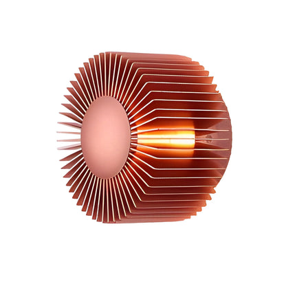 Round Sun Flowers LED Creative Decor Aluminum Modern Wall Light Fixture