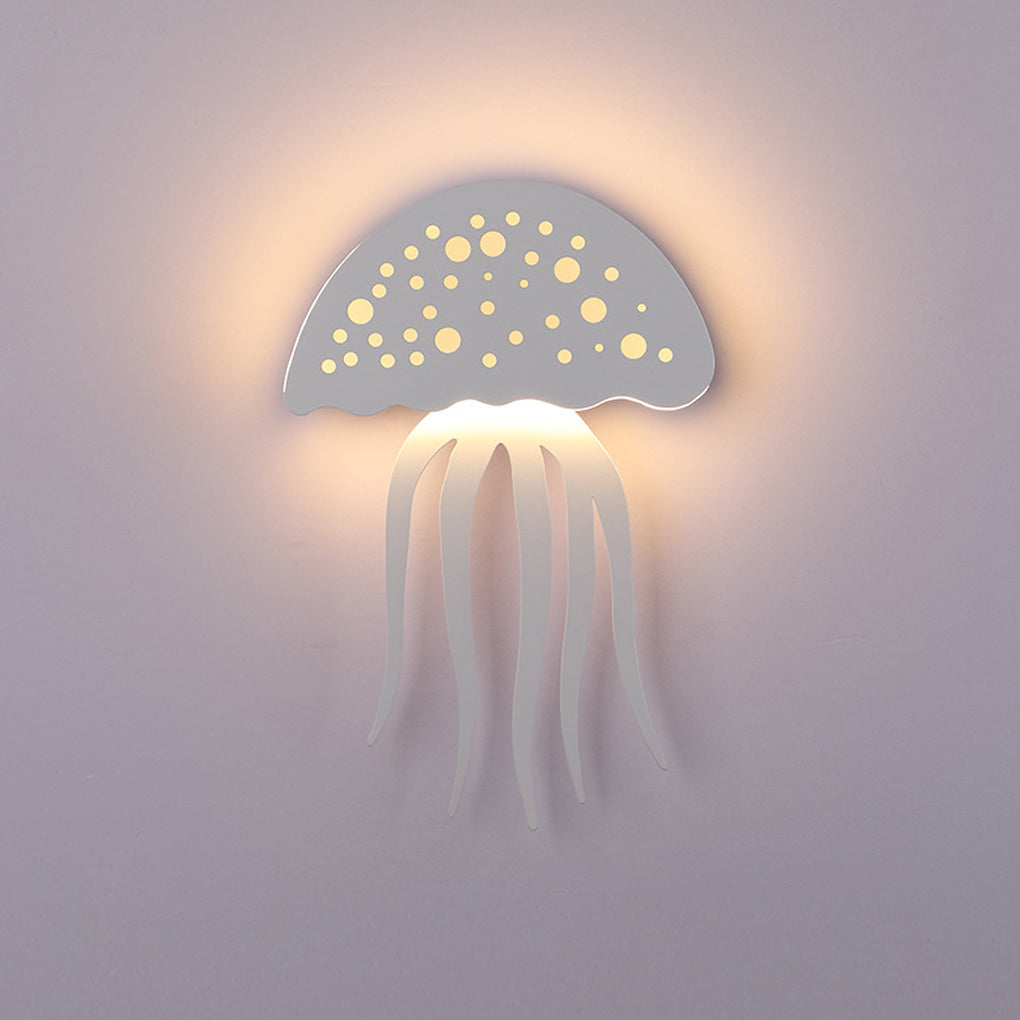 Cartoon Jellyfish Creative LED White Modern Decorative Wall Sconce Lighting