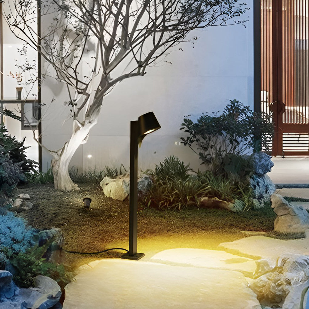 Minimalist Waterproof LED 10w Black Modern Outdoor Pathway Lights