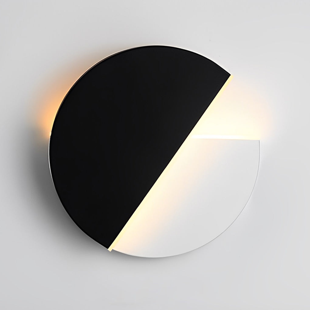 Creative Circular 350° Rotatable LED Black Nordic Wall Sconces Lighting