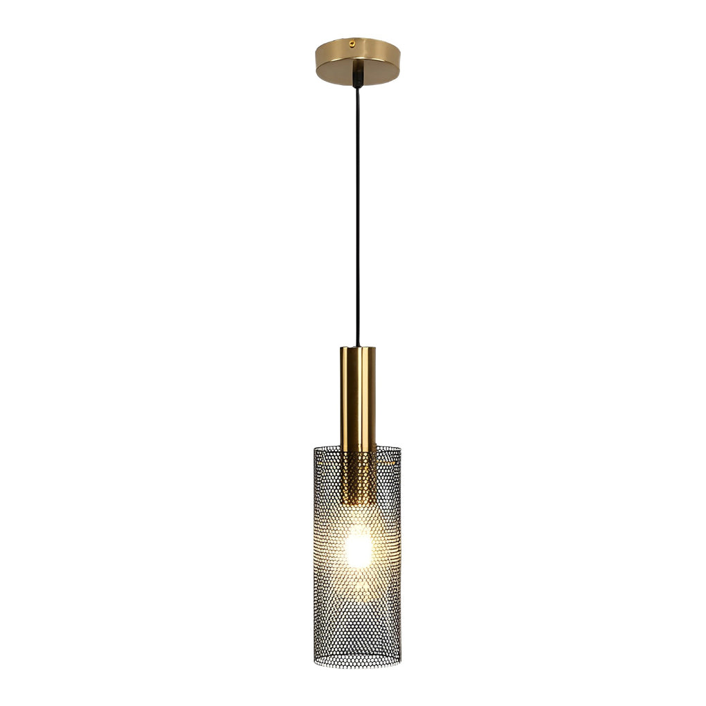 Cylindrical Minimalist Iron Grid Creative Modern Pendant Lighting