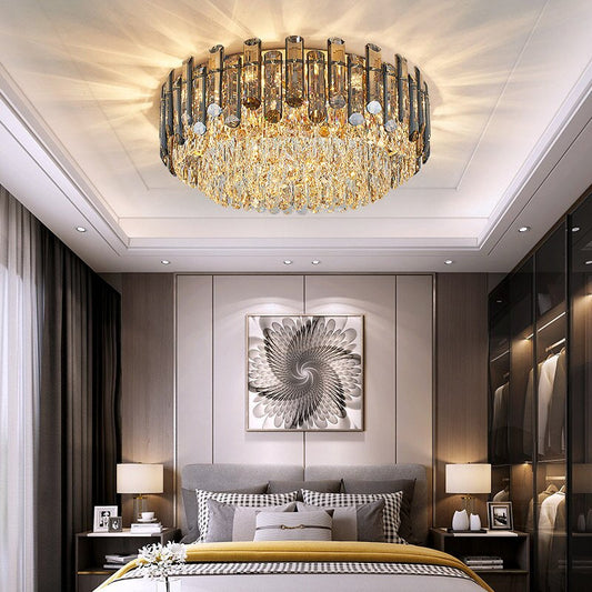 Venice Flush Mount Crystal Chandelier