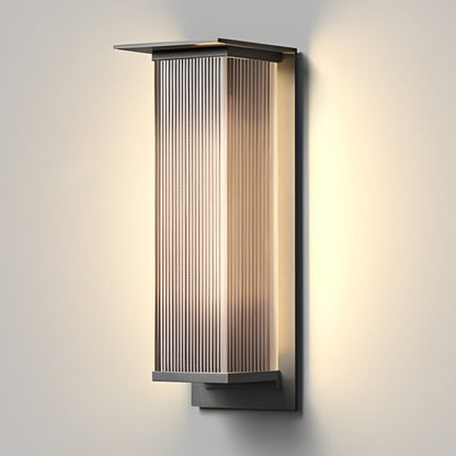 Rectangular Waterproof LED 3w Modern Outdoor Solar Wall Sconces Lighting