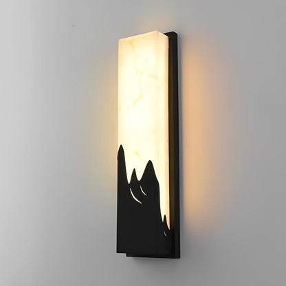 Rectangular Creative Scenery Waterproof LED Black Retro Sconces Lighting