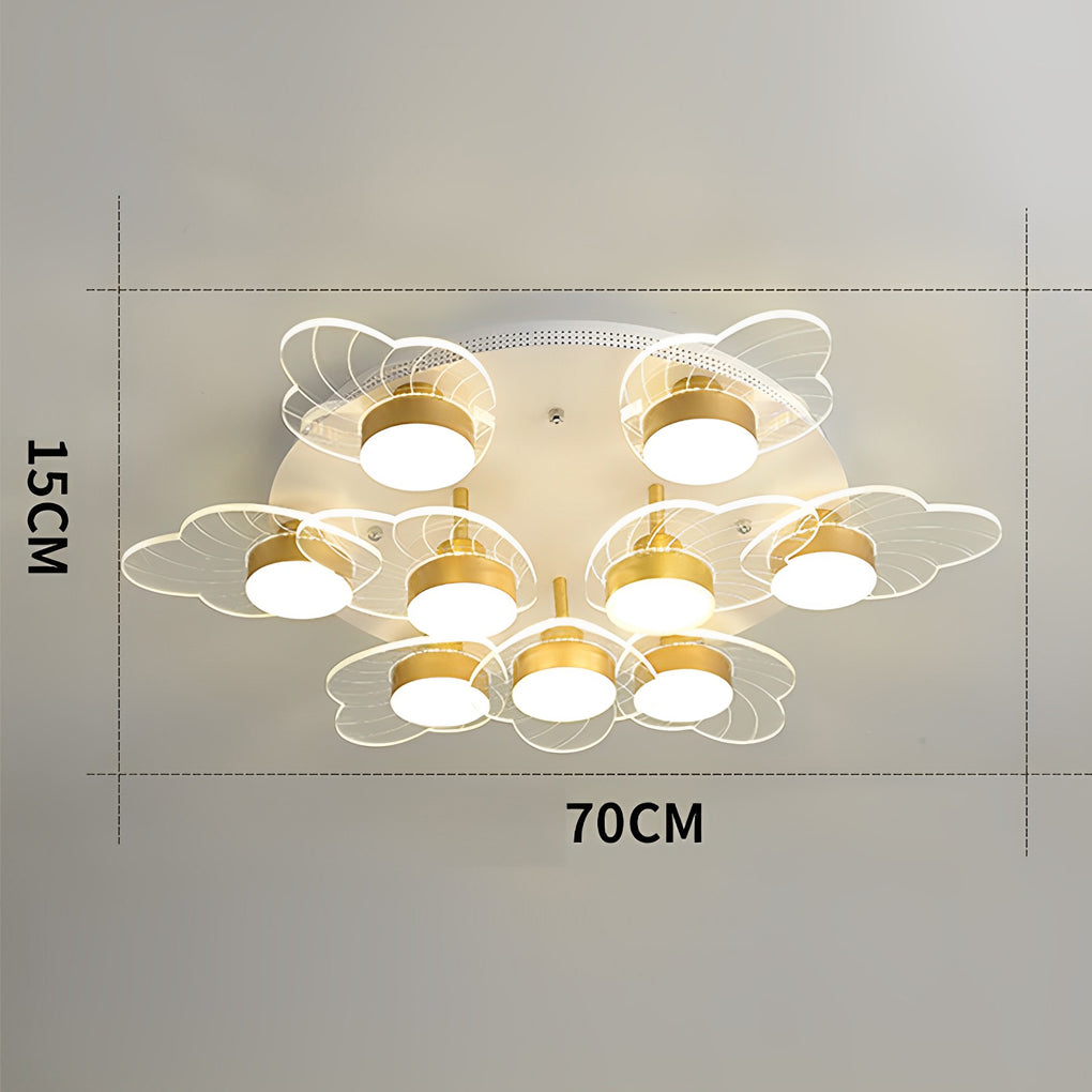 Acrylic Flower Design LED Nordic Ceiling Light Flush Mount Lighting