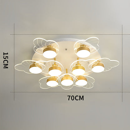 Acrylic Flower Design LED Nordic Ceiling Light Flush Mount Lighting