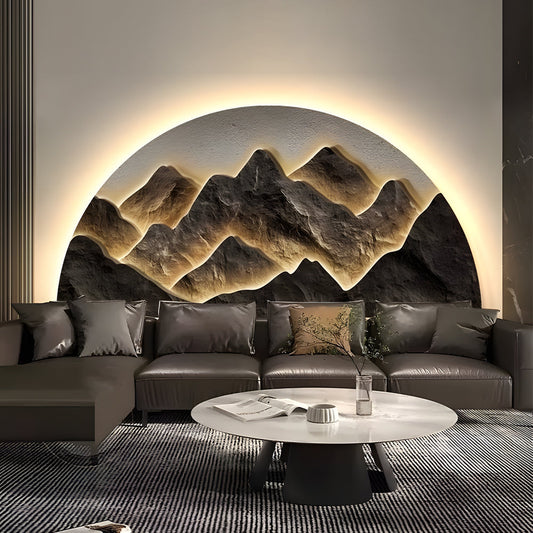 Semicircular LED Lighting Wall Decorative Painting