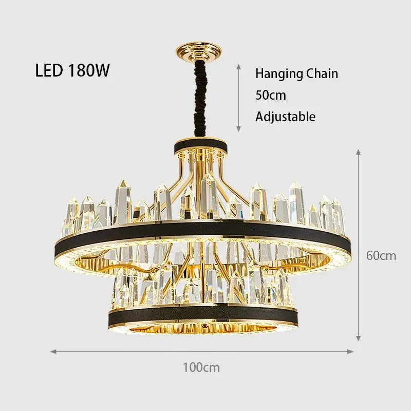 Villa 2-Tier Contemporary Chandelier