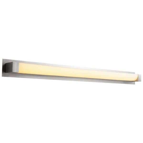 Vanity, 2-Light, LED, Satin Nickel, Matte White Shade, 52.75"W (3-549-24-BP424 3ZNF1)