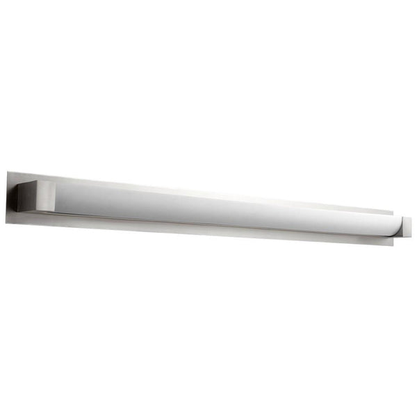 Vanity, 2-Light, LED, Satin Nickel, Matte White Shade, 48.5"W (3-549-24 3ZNF0)