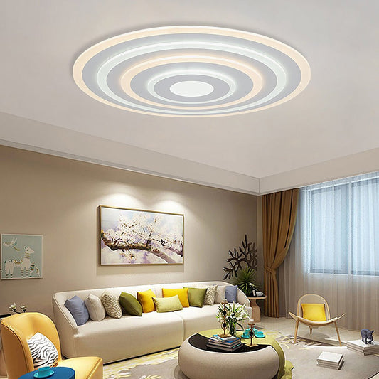 Concentric Circles Modern Flush Mount Light Dimmable LED Ceiling Lights