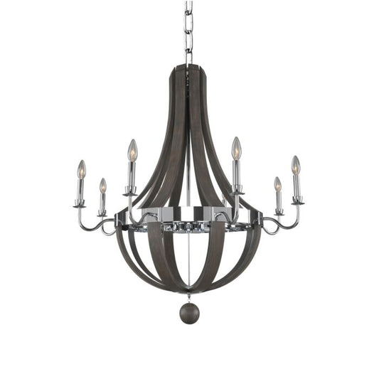 Sharlow  Contemporary Chandelier in Chrome