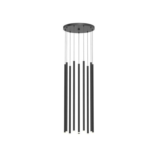 Light Chimes�?Pendant Light in Satin Black